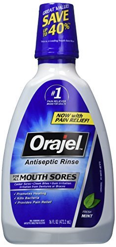 Orajel Antiseptic Mouth Sore Rinse, 16 Fluid Ounce by Orajel