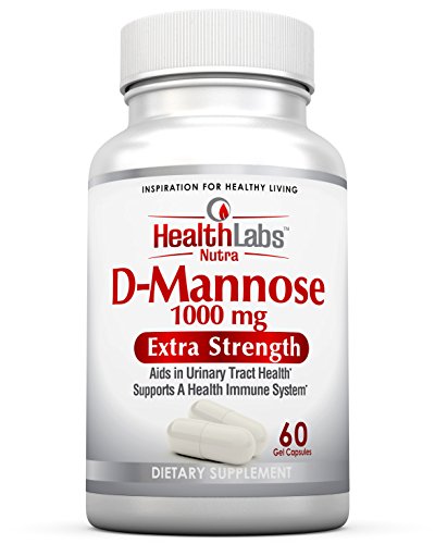 Health Labs Nutra D-Mannose 1,000mg – Fight Urinary Tract Infections & Promote a Healthy Bladder (30-Day Supply) 60 Gel Capsules