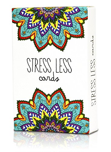 Stress Less Cards - 50 Inspirational Mindfulness & Meditation Exercises | Helps Relieve Stress, Anxiety | Natural Relaxation, Insomnia & Sleep Aid