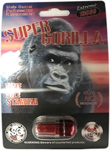 Super Gorilla 13000 Extreme Men Sexual Supplement Enhancement Pill