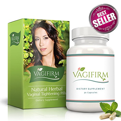 Vagifirm Vaginal Tightening Pills - All Natural Herbal Supplement for Women's Sexual Enhancement, Health, Lubrication and Libido. (1 Month Bottle Supply)