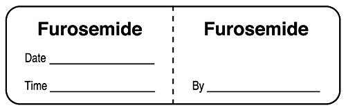 United Ad Label Furosemide, I.V. Line Identification Label, 3