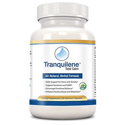 Natural anxiety relief treatment by Tranquilene Total Calm. Best GABA and Serotonin mood support supplement. Fast acting anti-anxiety formula for better sleep, stress relief or panic attacks naturally