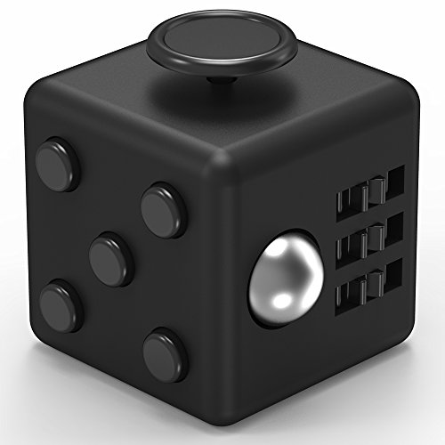 Maxboost Fidget Cube Focus Fidget Toy Cube Prime Reliever 6 Side Phone Stress Ball (1-Pack) Anti-anxiety /Depression Dice for Children Students Adults - Great Figit Cube for Work, Class and Home