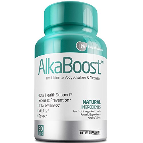 ALKA BOOST™ MultiVitamin For Healthy pH Balance, Alkaline Booster & Immune System Support. Natural Detox & Sickness Prevention - Promotes Energy Clarity and Focus - Green and Wholefood Blend, 90ct