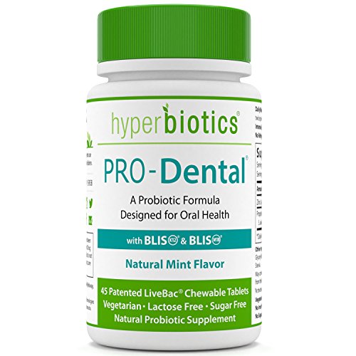 PRO-Dental: Probiotics for Oral & Dental Health - Targets Bad Breath at its Source - Top Oral Probiotic Strains Including S. salivarius BLIS K12 & BLIS M18 - Sugar Free (Chewable) - 45 Day Supply