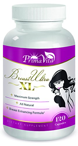Breast UltraXL- Gain Up to 3+ cups, Powerful All Natural Breast Enlargement & Enhancement Pills, 120 Capsules
