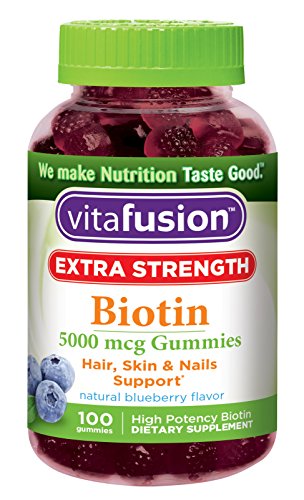 Vitafusion Extra Strength Biotin Gummies, 100 Count