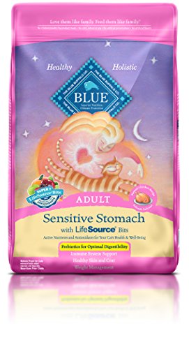 BLUE Adult Sensitive Stomach Chicken & Brown Rice Dry Cat Food 15-lb