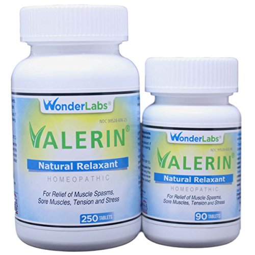 Leg Cramps and Muscle Cramps - All-Natural Relaxant Valerin - 340 Tablets