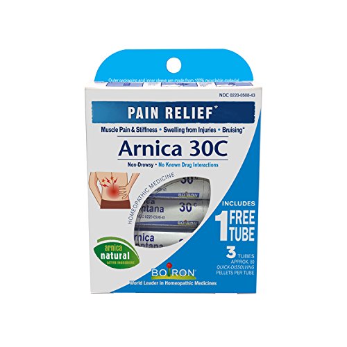 Boiron Arnica Montana, 1 Pack of 3 Tubes, 30C Pain Relief Medicine