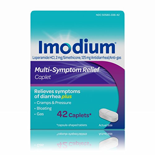 Imodium Multi-Symptom Gas & Diarrhea Relief Caplets, 42 count