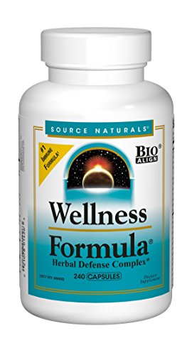 Source Naturals Wellness Formula Bio-Aligned Vitamin Herbal Defense Complex Immune System Support & Immunity Booster Wholefood Multivitamin - 240 Capsules