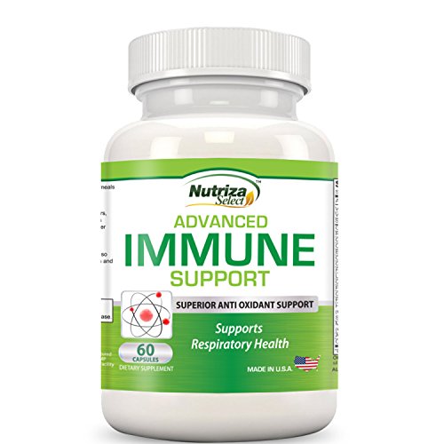Nutriza Advanced Immune Support Supplement - Superior Anti-Oxidant Support & Boosts Immune System with Red Raspberry, Pomegranate, Pine Bark, Grape Seed, Green Extracts- Polyphenols, Lycopene and more