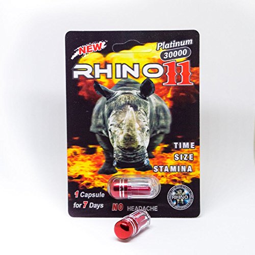 Rhino 11 Platinum 300000 NEW Male Enhancement Pills (5 Packs)