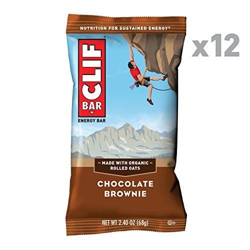 CLIF BAR - Energy Bar - Chocolate Brownie - 2.4 Ounce Protein Bar, 12 Count