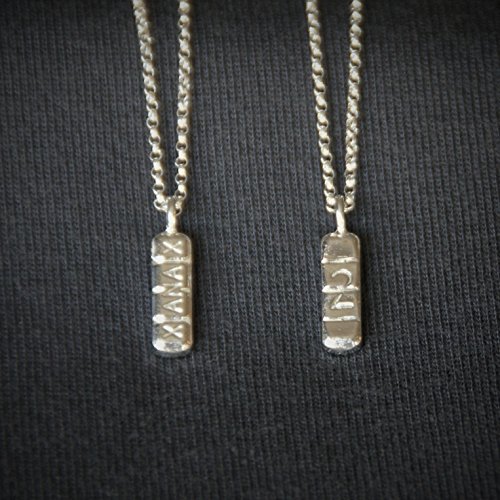 Xanax Chain Pendant Necklace Handmade Sterling Silver 3D Made From Actual Xanax Pill 16inches 18inches 20inches