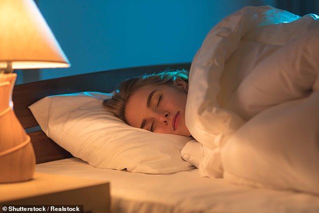 The average British adult goes to bed at 11.15pm but gets just six hours 35 minutes’ sleep a night (file picture)