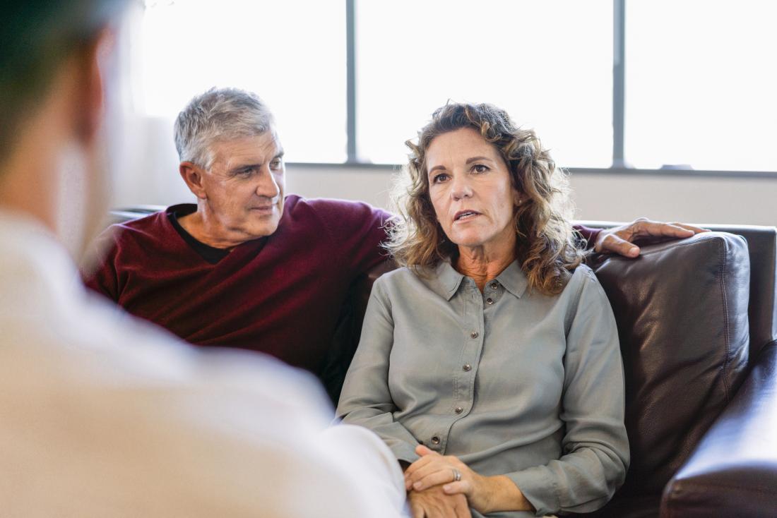 Mature couple in counseling or therapy session
