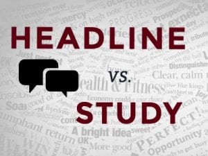 headline vs study