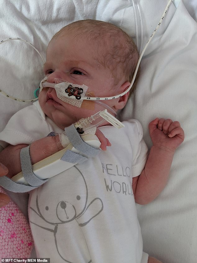 Baby Isabelle was delivered by C-section at Wythenshawe Hospital, Manchester on April 24. Two months on, Isabelle is still being looked after by a neonatal intensive care team