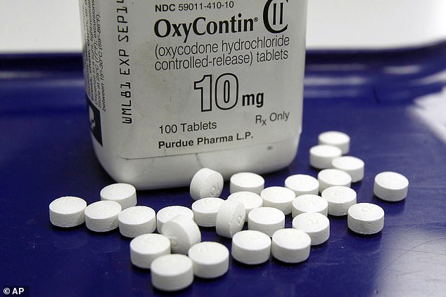 A third more patients seen at the end of a day are prescribed addictive painkillers like OxyContin (pictured, file) than those who see their primary care doctors first thing, study finds
